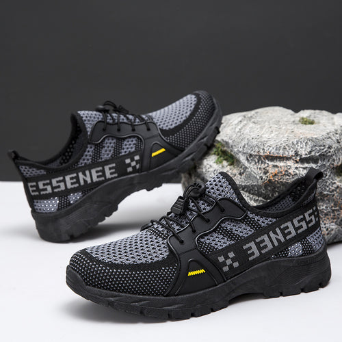 Damen Sportliche Mesh-Sneaker mit druckdämpfender Sohle und elastischem Schnürsystem R&B