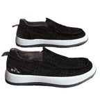 Damen Slip-On Sneakers mit rutschfester Laufsohle und atmungsaktivem Obermaterial R&B