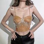 Damen Glamouröses Bustier mit Strassverzierungen R&B