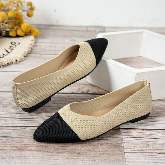 Damen spitze Ballerinas mit atmungsaktivem Gewebe R&B