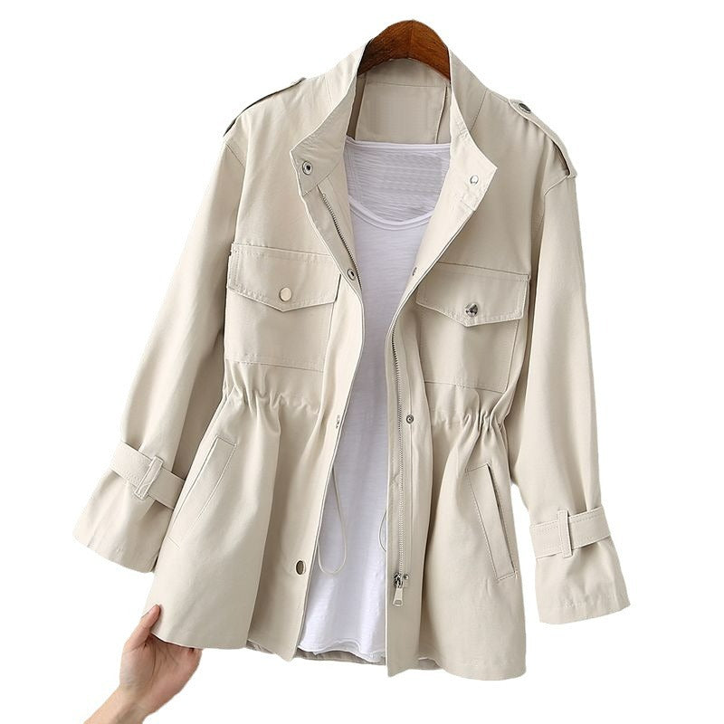Damen Praktische Freizeitjacke mit verstellbarem Bund und Taschen R&B