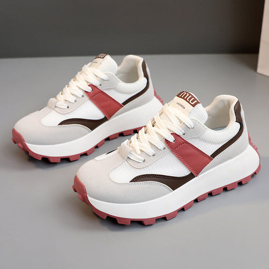 Damen Sportliche Sneaker mit luftiger Mesh-Oberfläche und rutschfester Sohle R&B