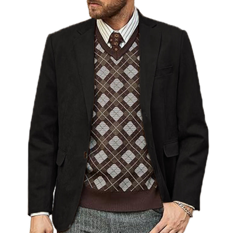 Herren eleganter Sportblazer mit modernem Schnitt und feinen Details R&B