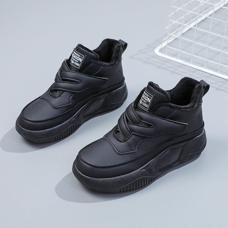 Damen hochgeschnittene Freizeitschuhe mit praktischen Klettverschlüssen R&B