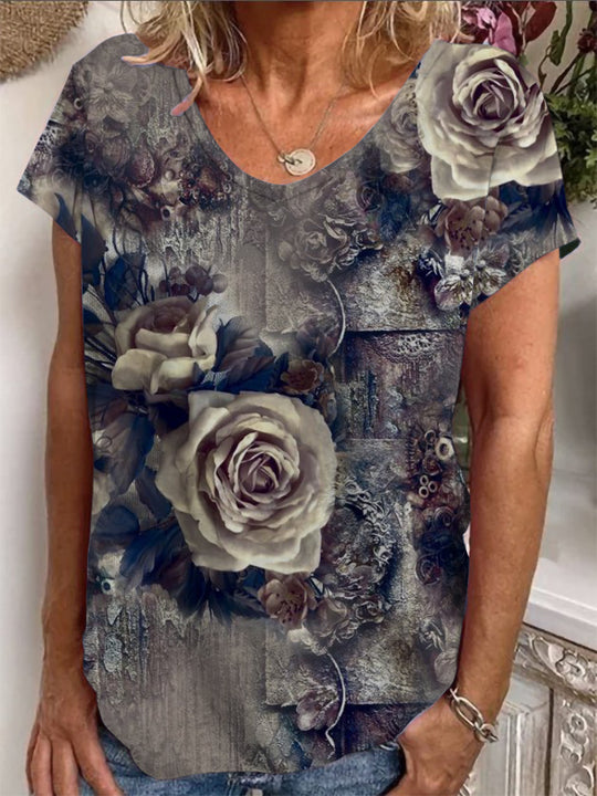Damen Lockere Bluse mit buntem Paisleymuster R&B