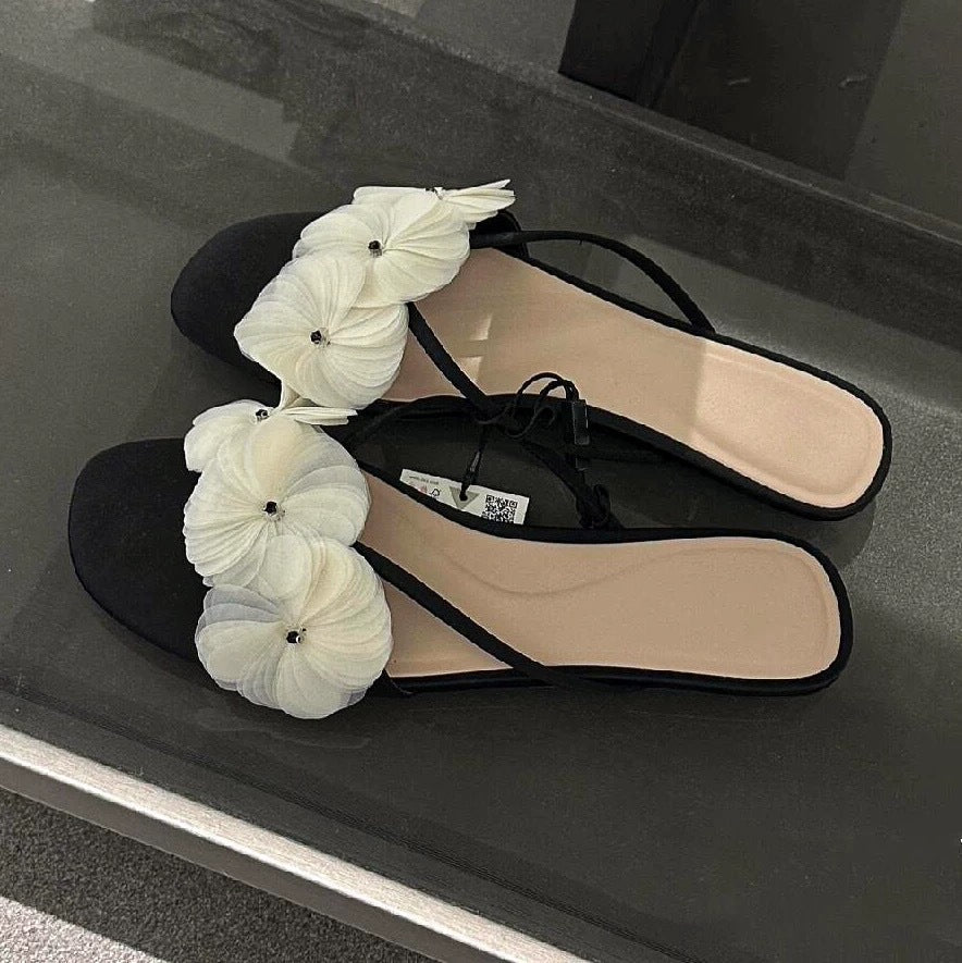 Damen Elegante Sandalen mit floralen Applikationen R&B