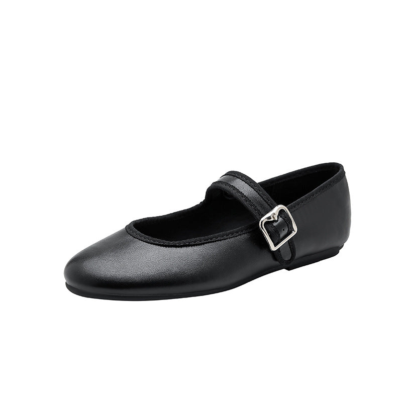 Damen elegante Ballerinas mit modischem Riemchen R&B