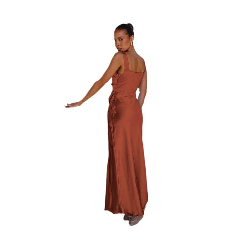 Damen Abendkleid mit hohem Schlitz und schicker Silhouette R&B