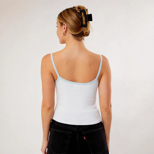 Damen Crop-Top mit feinen Spaghetti-Trägern R&B