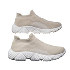 Damen Atmungsaktive Strick-Sneaker mit rutschfester Sohle R&B