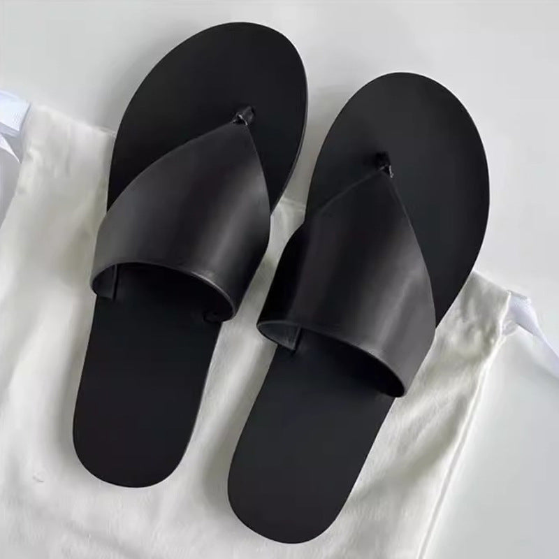 Damen zeitgemäße Zehentrenner-Sandalen mit bequemem Fußbett R&B