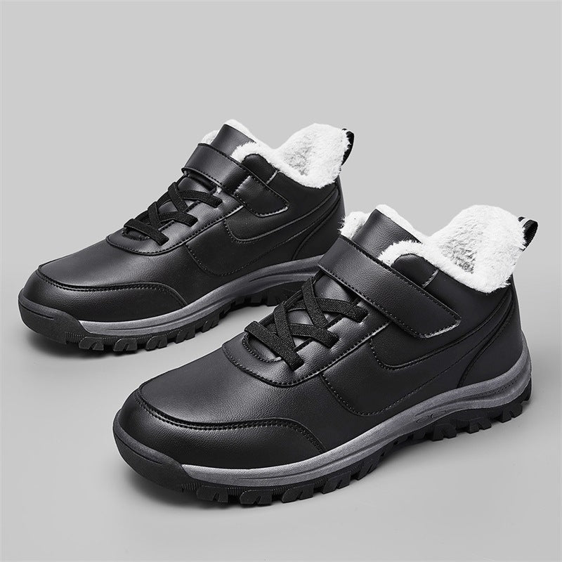 Damen Warmgefütterte Winterstiefel mit rutschfester Sohle und verstellbarem Klettverschluss R&B