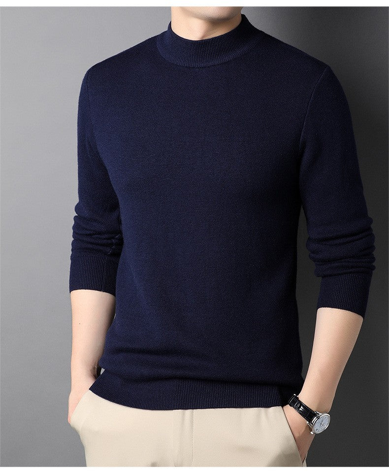 Herren Feinstrickpullover mit Rollkragen und soften Materialien R&B