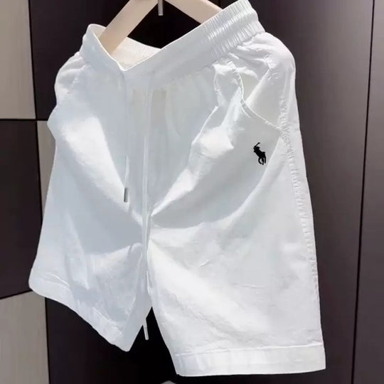 Herren leichte Freizeithose mit elastischem Bund und seitlichen Taschen R&B