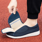 Herren nan orthopädischer Pantoffel mit verstellbarem Klettverschluss, atmungsaktivem Mesh und stoßdämpfender Schaumstoffsohle R&B
