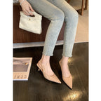 Damen Elegante Slingpumps mit Kegelabsatz