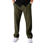 Herren elegante Freizeithose mit lockerer Passform und praktischen Seitentaschen R&B