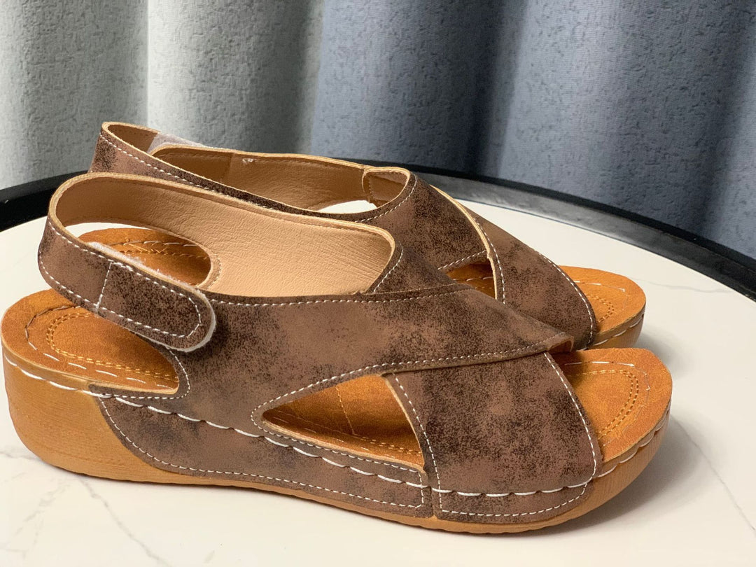 Damen bequeme Sommer-Sandalen mit atmungsaktiver Struktur und rutschfester Sohle R&B