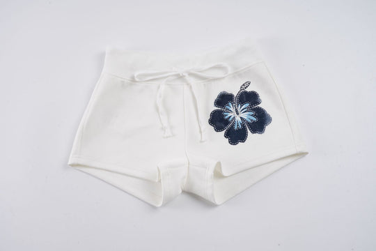 Damen Sportshorts mit floralem Design und elastischem Bund R&B