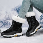 Damen isolierte Winterstiefel mit wärmendem Innenfutter und rutschfester Sohle R&B
