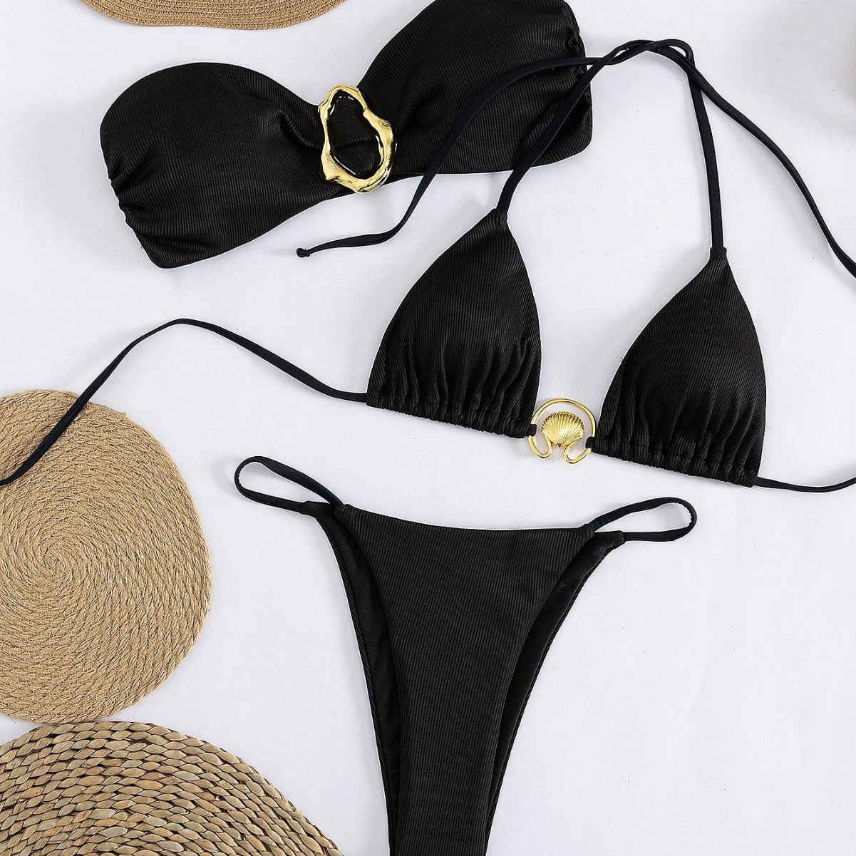 Damen Bikini mit raffiniertem Bandeau-Oberteil und höchstem Tragekomfort R&B