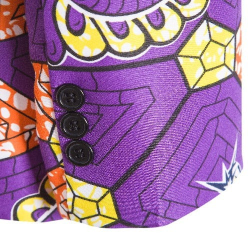 Damen Blazer im auffälligen afrikanischen Muster