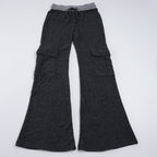 Damen Weite Cargo-Hose mit elastischem Bund und praktischen Taschen R&B