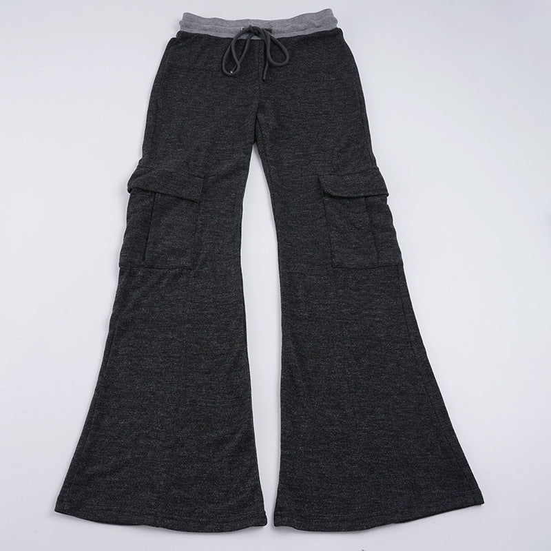 Damen Weite Cargo-Hose mit elastischem Bund und praktischen Taschen R&B