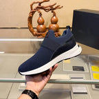 Damen Slip-On Sneakers mit atmungsaktiver Netzstruktur und flexibler Sohle R&B