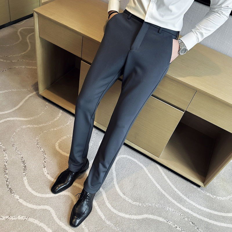Herren elegante Anzughose aus leichtemStretchmaterial mit seitlichen Taschen R&B