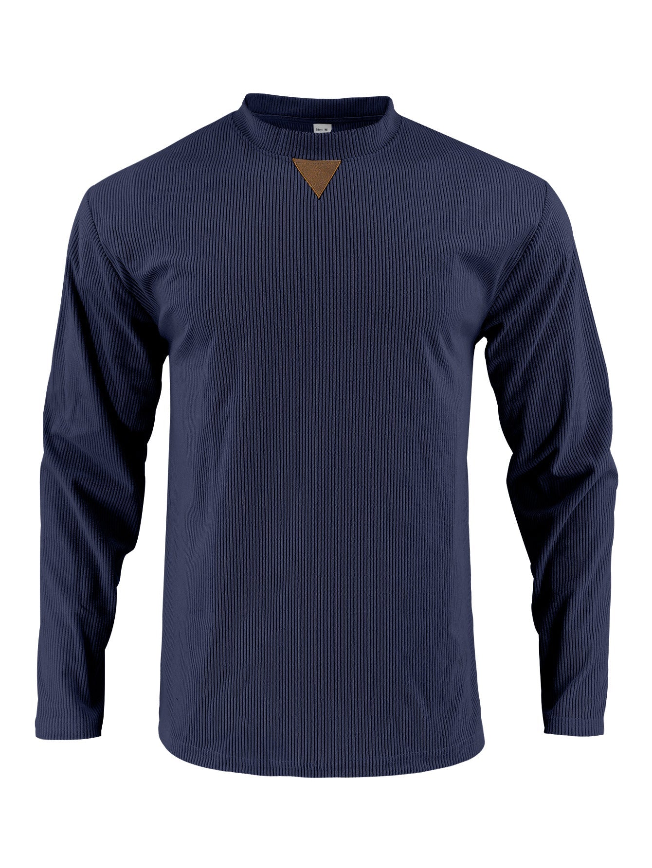Herren Langarmshirt mit strukturiertem Rippdesign R&B