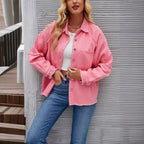 Damen Denimjacke mit lässigem Schnitt und fransigen Details R&B