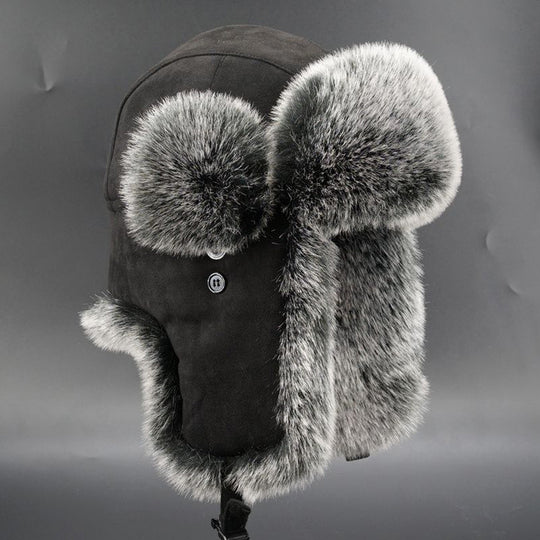 Damen Wintermütze mit fellgefüttertem Ohrenschutz R&B