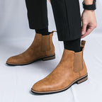 Damen elegante Chelsea-Stiefel mit flexiblem Gummizug und dämpfender Sohle R&B