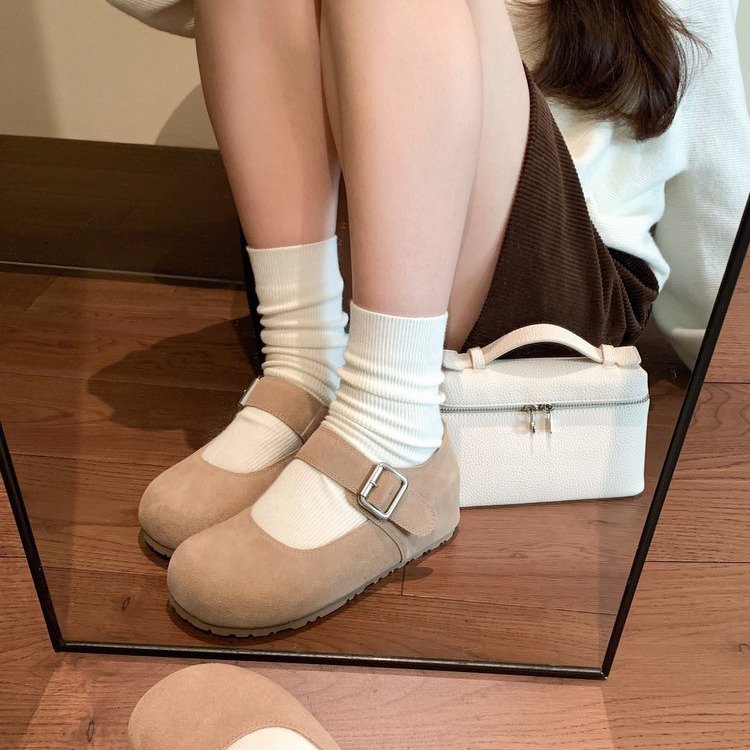 Damen Mary Jane Schuhe mit modischem Riemchen und bequemer Sohle R&B