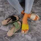 Damen Komfortable Zehentrenner-Sandalen mit geflochtenem Detail R&B
