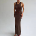 Damen Figurbetontes Maxikleid mit eleganter Raffung R&B