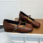 Damen elegante Ballerinas mit verstellbarem Riemen und bequemem Fußbett R&B