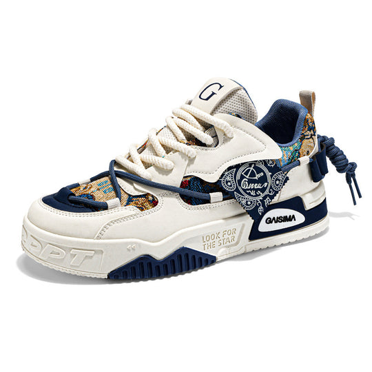 Damen sportliche Chunky-Sneaker mit einzigartigem Design und atmungsaktiver Sohle R&B