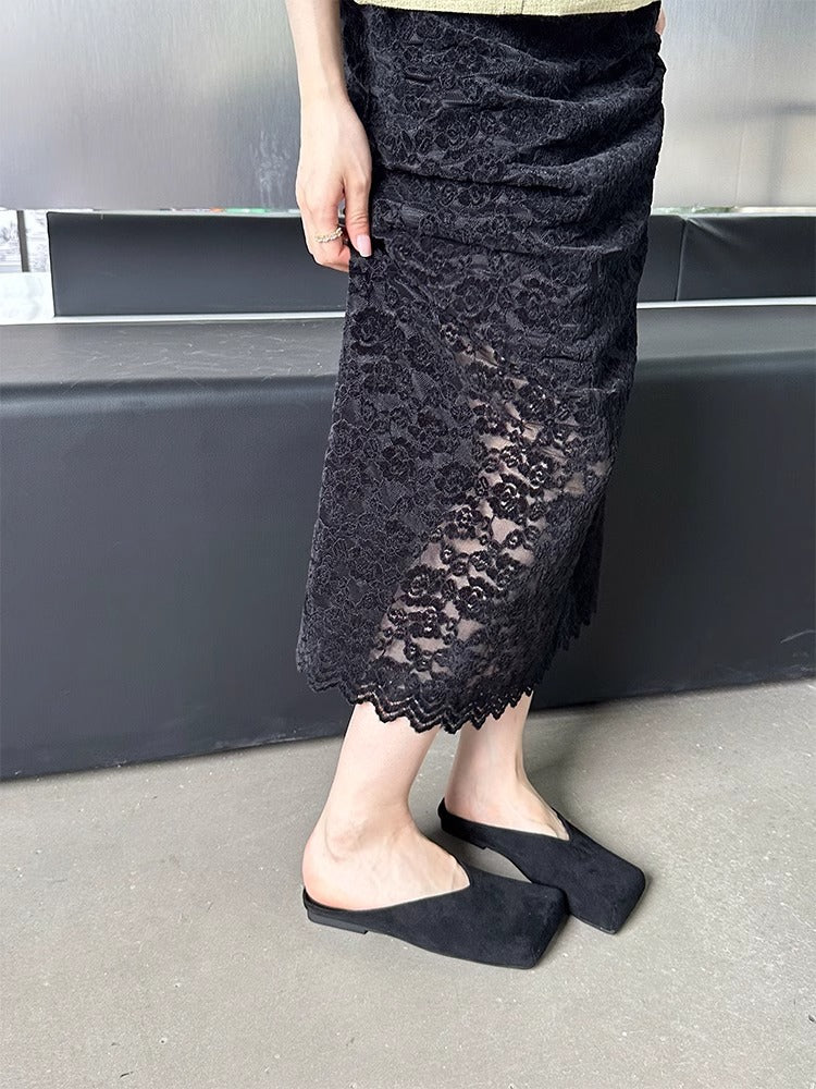 Damen Mokassins mit modernen V-Ausschnitten und weichem Velours R&B