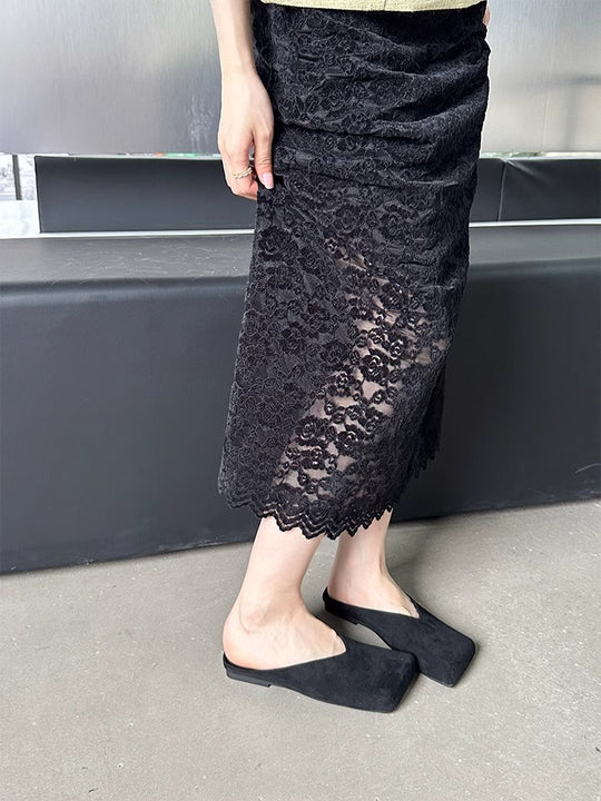 Damen Mokassins mit modernen V-Ausschnitten und weichem Velours R&B