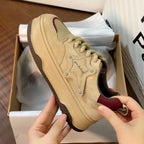 Damen Plateau Sneakers mit Sternen-Design von