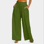 Damen Weite Palazzo-Hose mit elastischem Bund und praktischen Taschen R&B