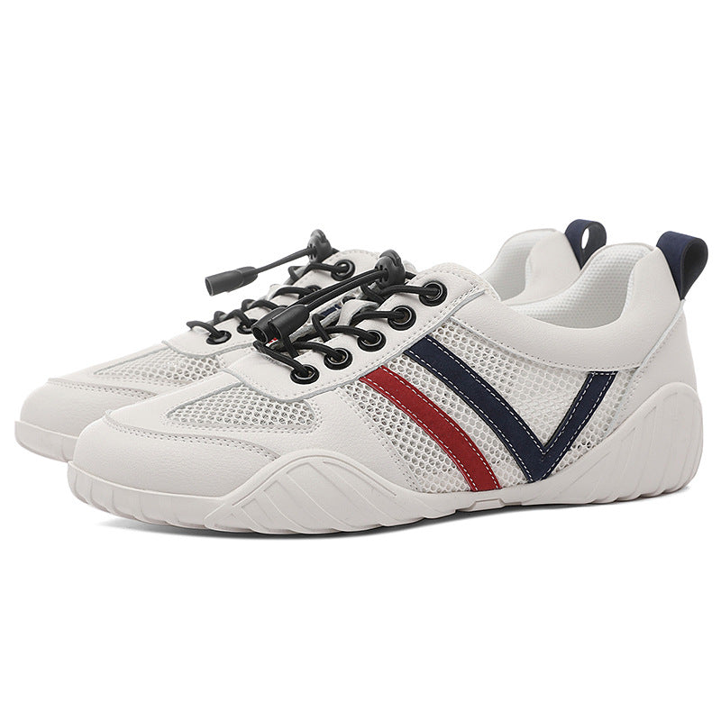 Damen Sportliche Mesh-Sneaker mit rutschfester Sohle und elastischen Schnürsenkeln R&B