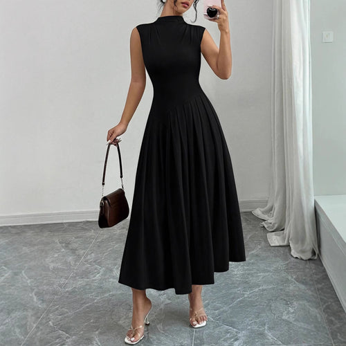 Damen Elegantes Maxikleid mit Plissee-Details R&B