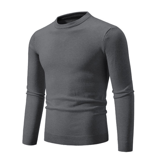 Herren eleganter Rundhals-Pullover aus feiner Baumwolle R&B