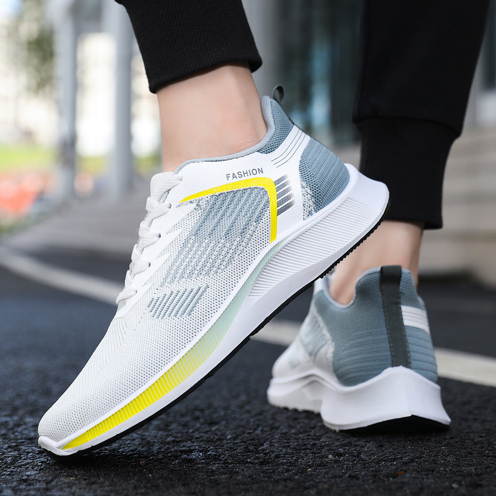 Damen Sportliche Fitness-Sneaker mit atmungsaktiver Mesh-Oberfläche und flexibler Sohle R&B
