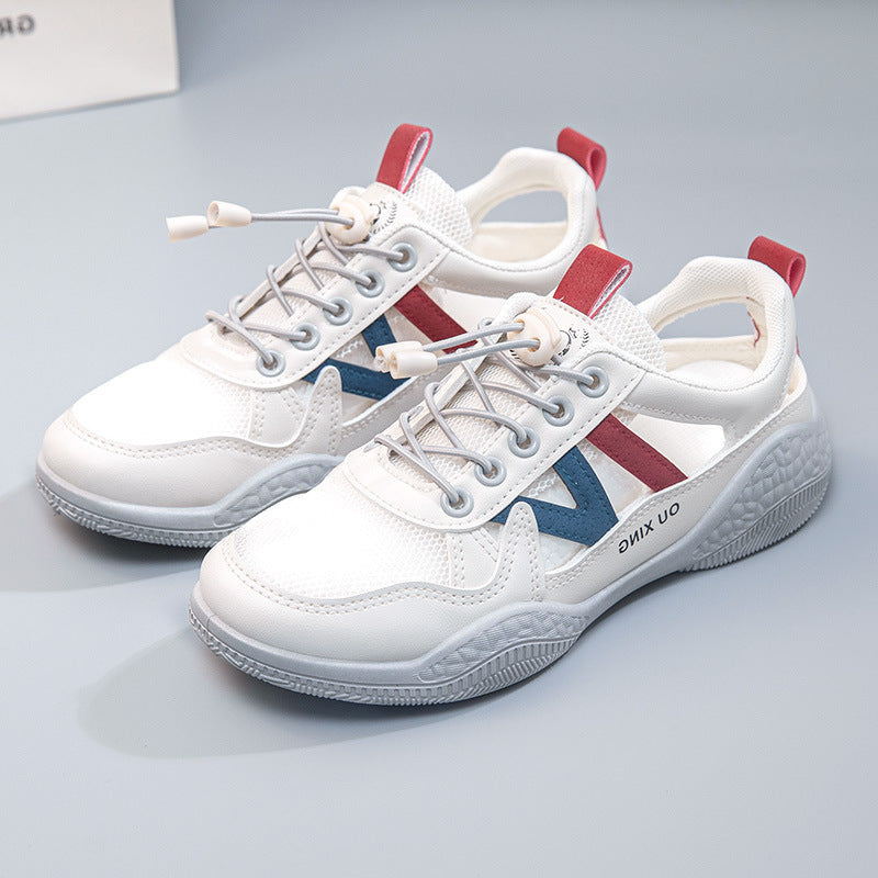 Damen elegante Freizeitsneaker mit atmungsaktivem Mesh-Obermaterial und rutschfester Sohle R&B