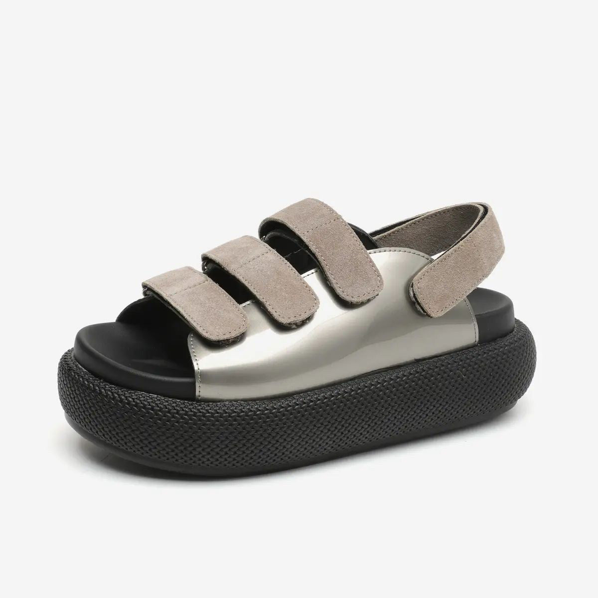 Damen Komfortable Sandalen mit verstellbaren Klettverschlüssen und luftiger Sohle R&B
