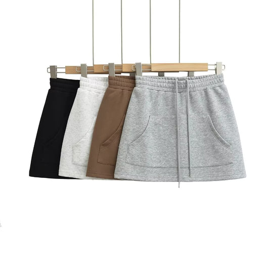 Damen Sweatrock mit elastischem Bund und praktischen Seitentaschen R&B